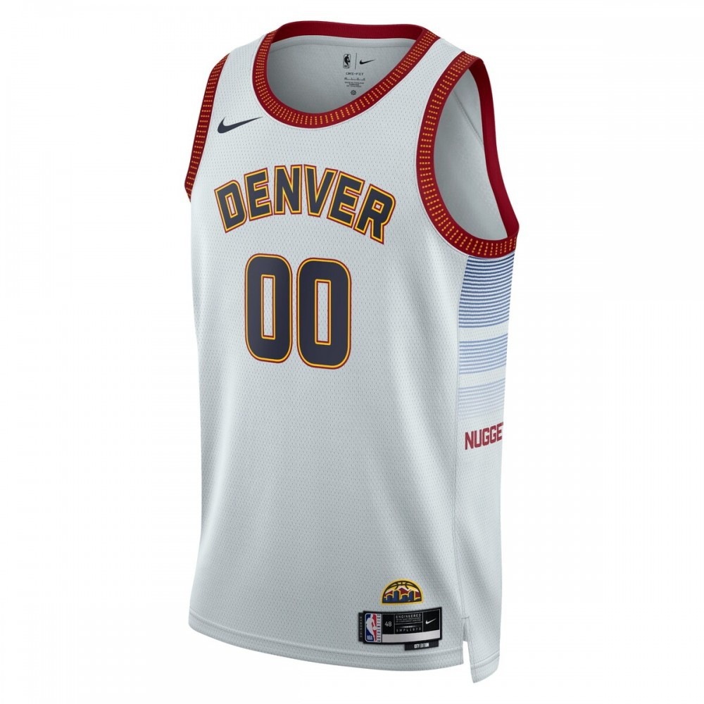 Denver Nuggets Unisex 2022/23 Swingman Custom Jersey City Edition Gray - second front view