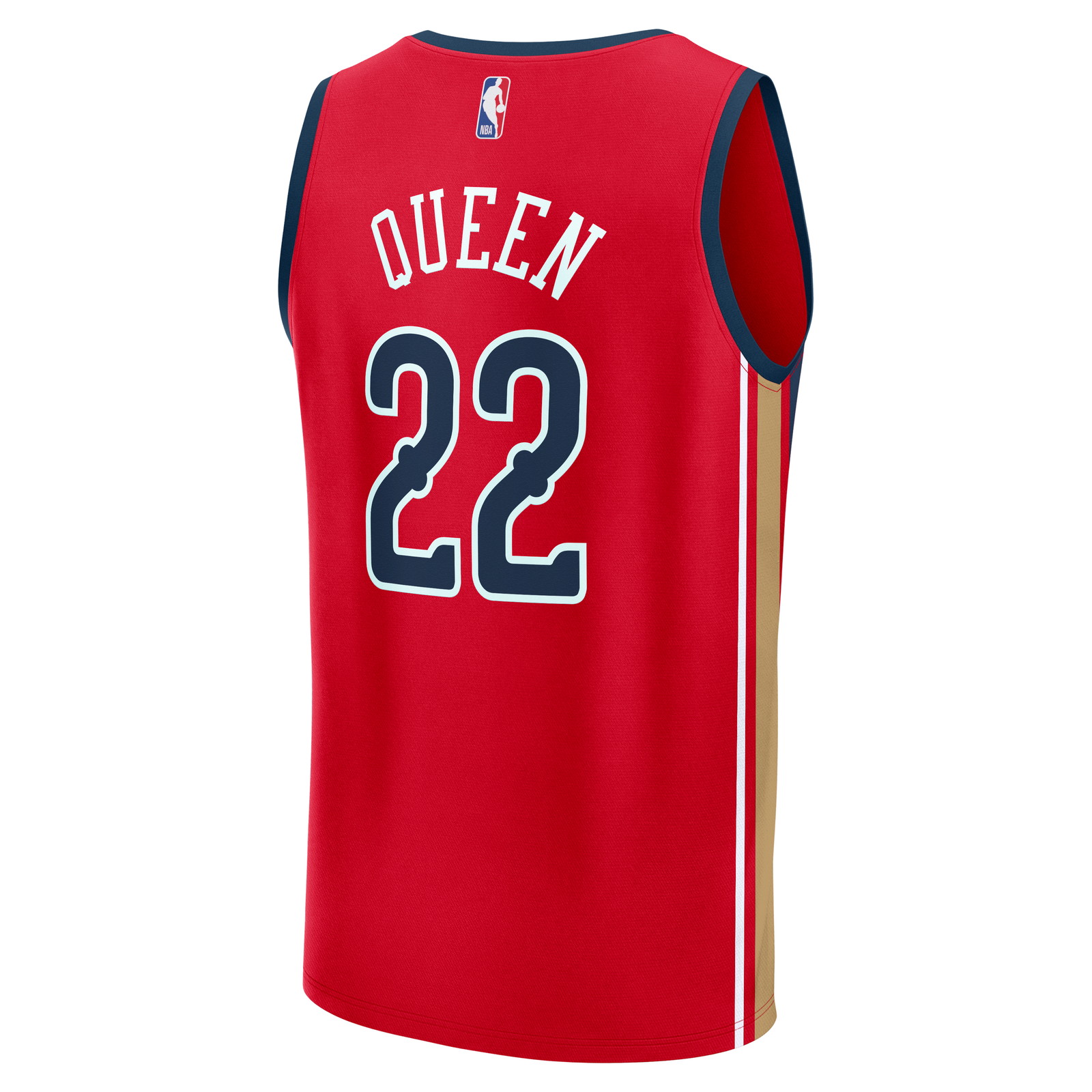 Derik Queen New Orleans Pelicans Fast Break Fan Version Player Jersey Statement Edition - back view