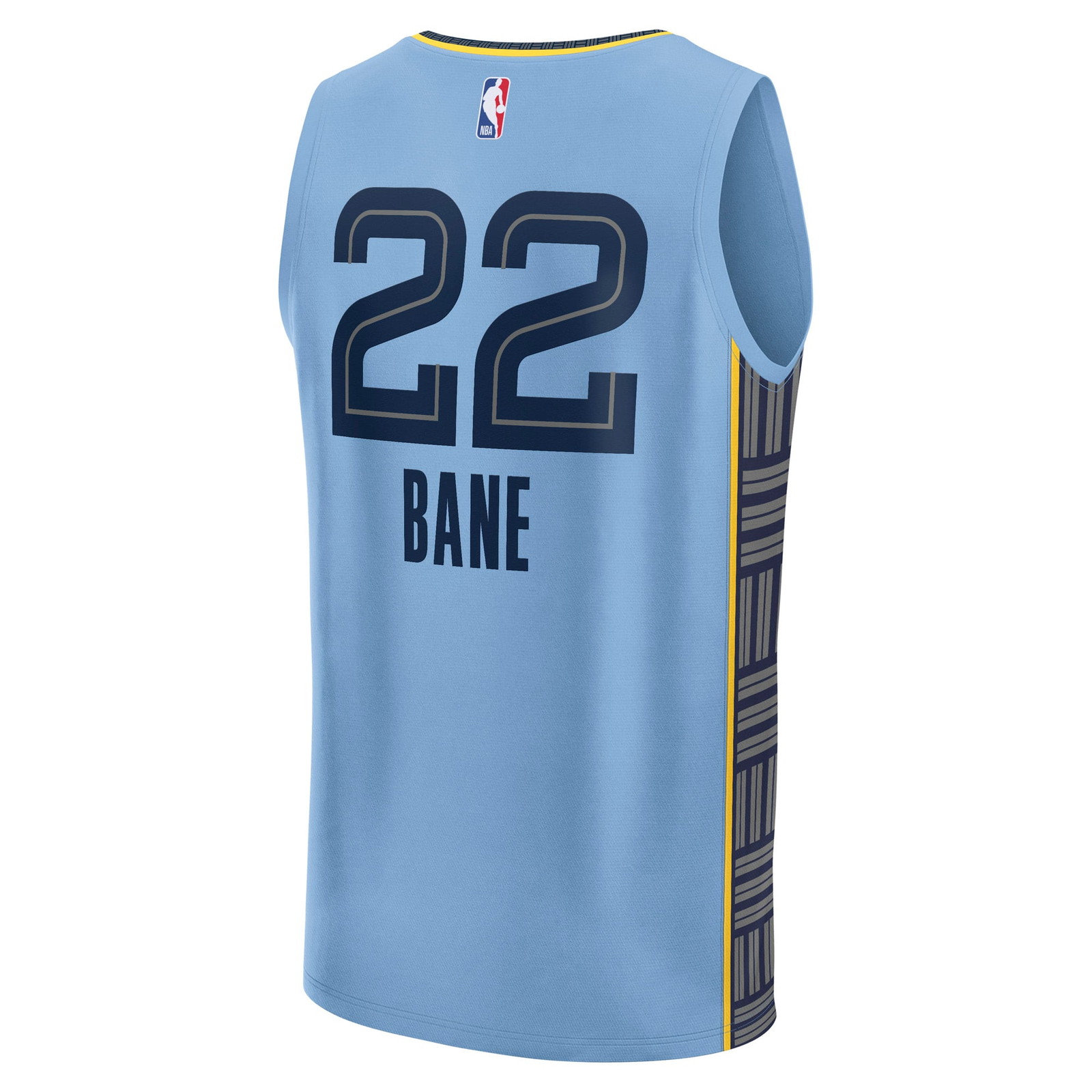 Desmond Bane Memphis Grizzlies Fast Break Fan Version Player Jersey Statement Edition - back view
