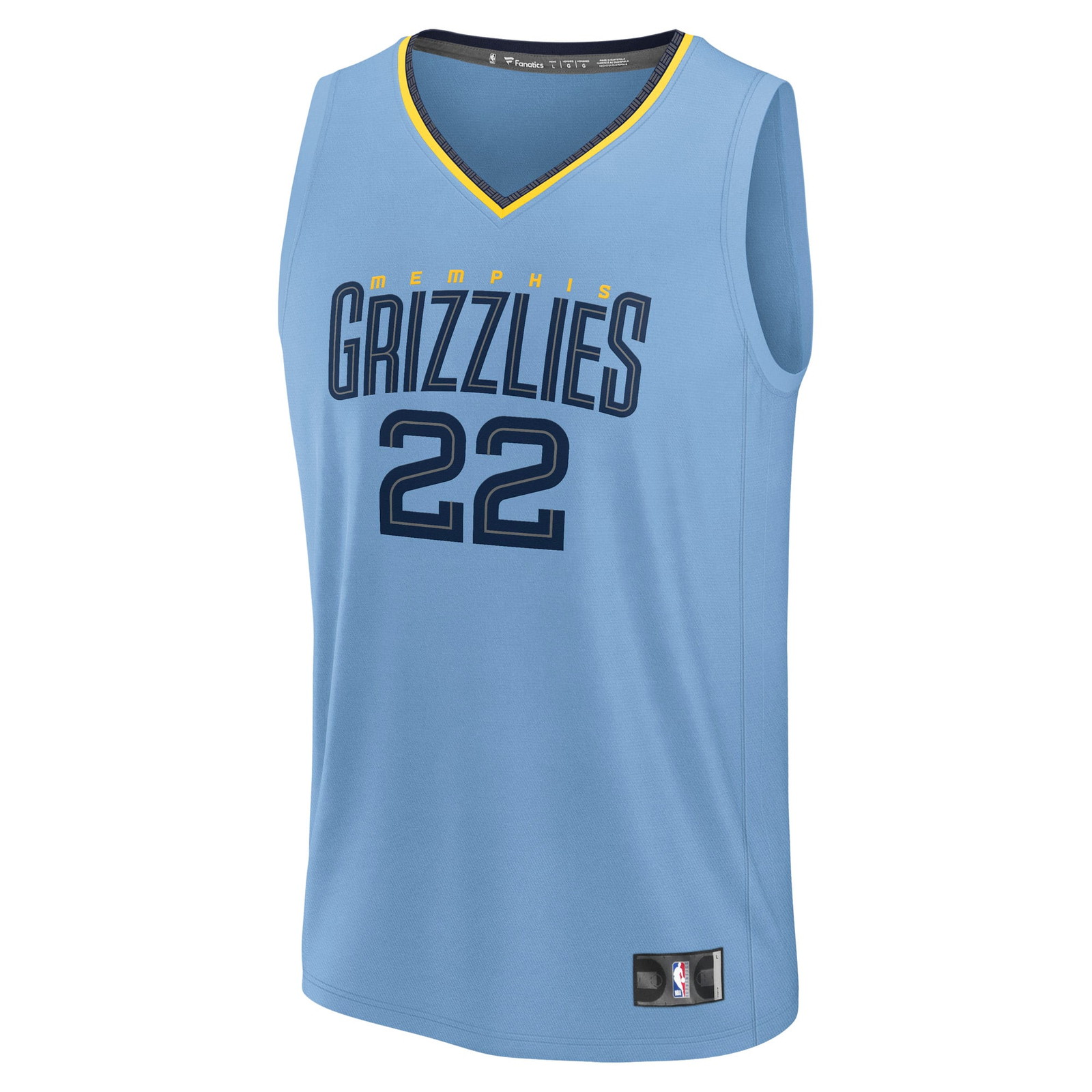 Desmond Bane Memphis Grizzlies Fast Break Fan Version Player Jersey Statement Edition - front view