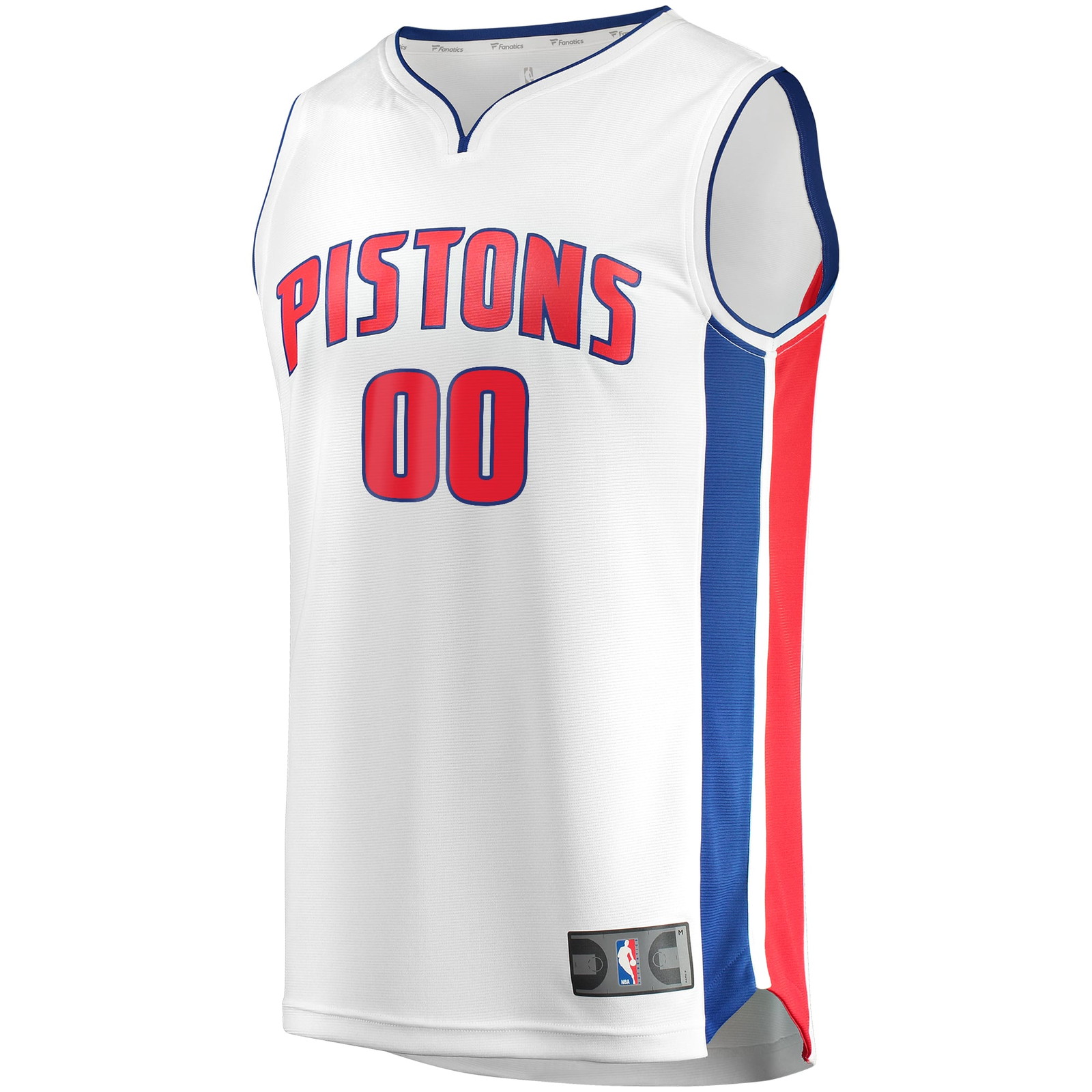 Detroit Pistons Fast Break Custom Fan Version Jersey White Association Edition - front view