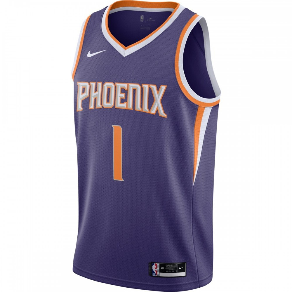 Devin Booker Phoenix Suns 2020/21 Swingman Jersey Purple Icon Edition - second front view