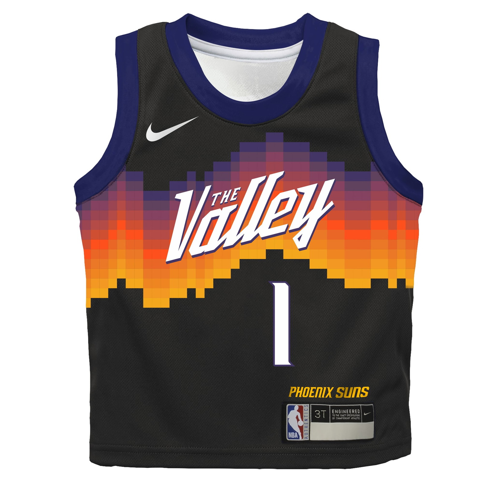 Devin Booker Phoenix Suns Infant 2025/26 City Edition Swingman Jersey Black - front view