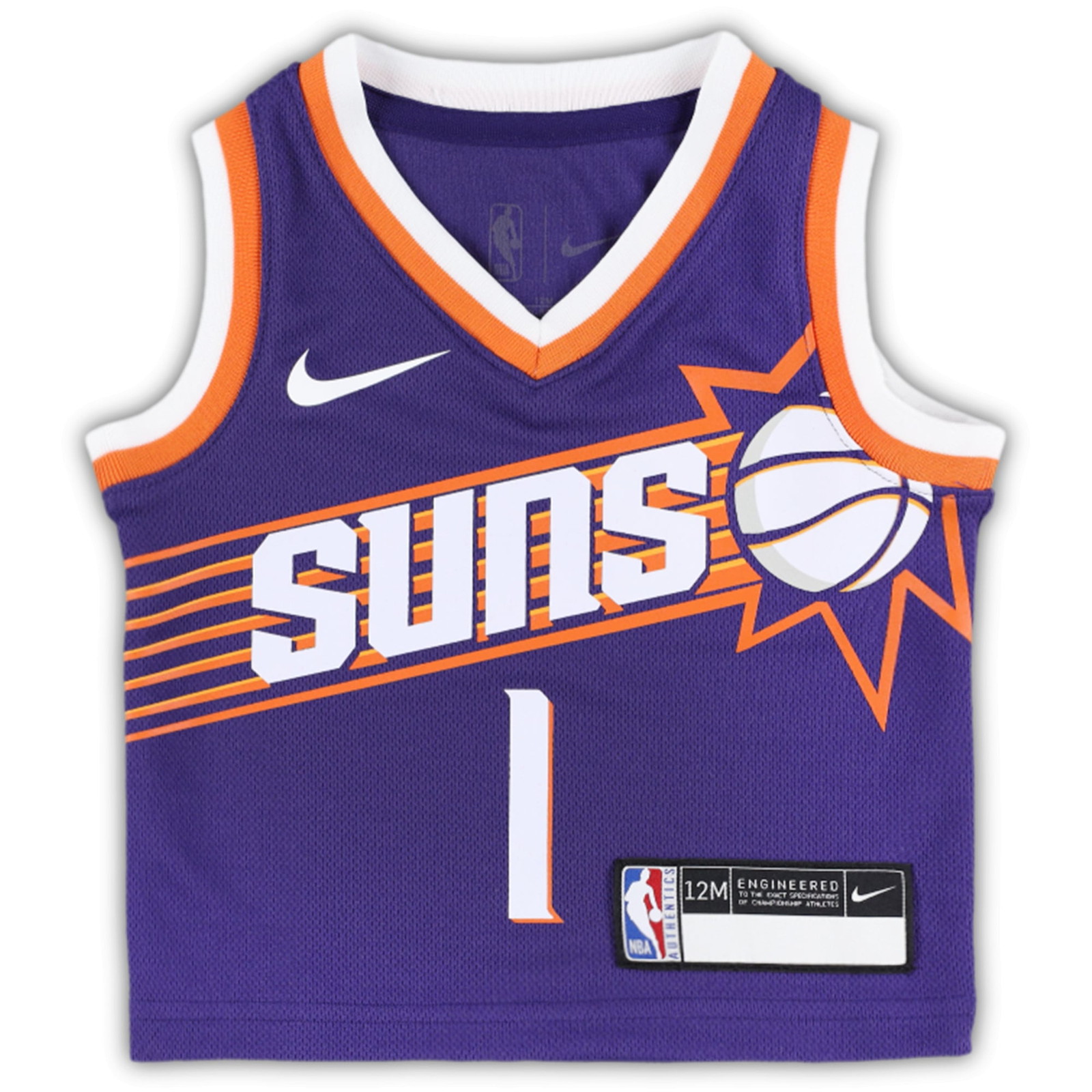 Devin Booker Phoenix Suns Infant Swingman Player Jersey Icon Edition Purple - front view