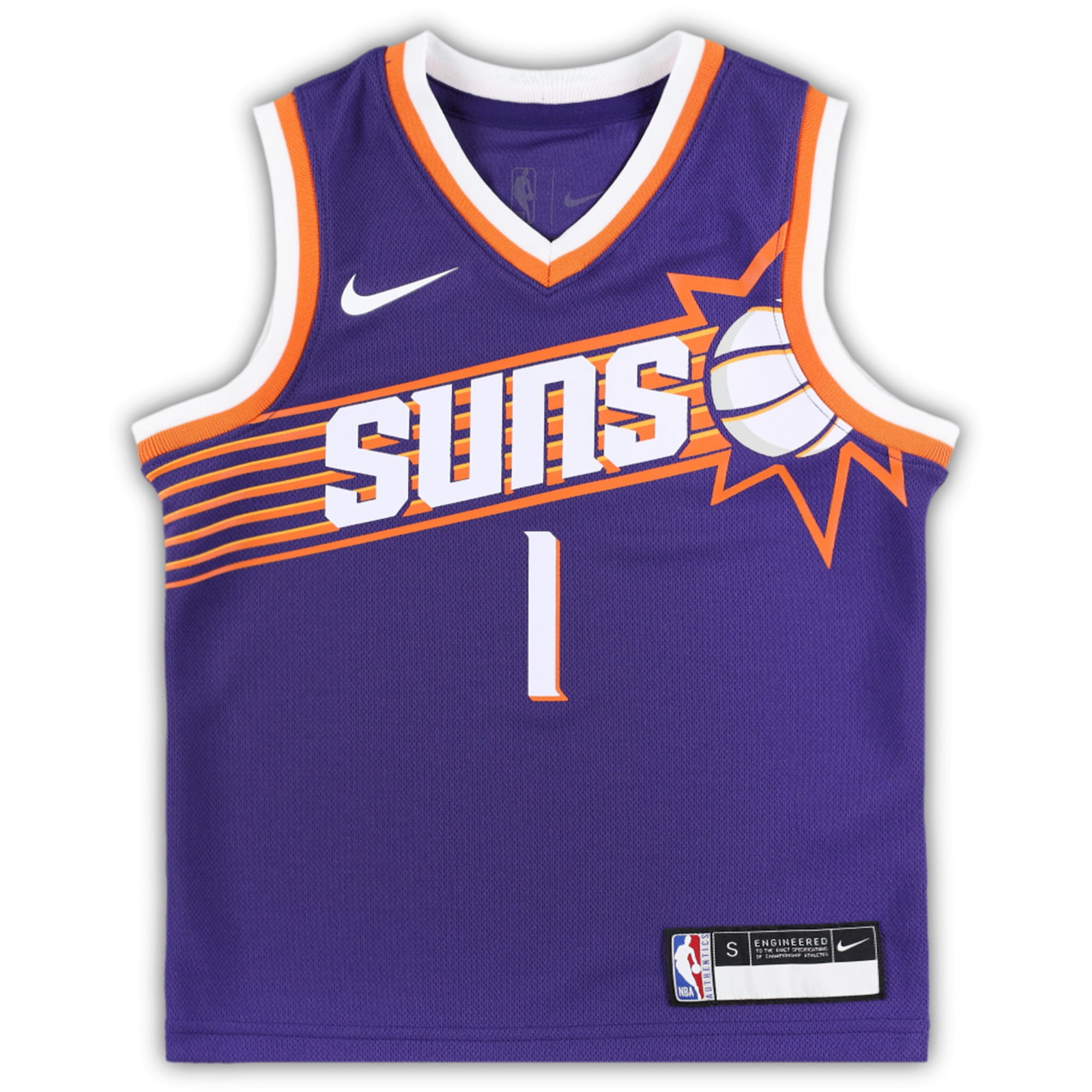 Devin Booker Phoenix Suns Preschool Swingman Player Jersey Icon Edition Purple - front view