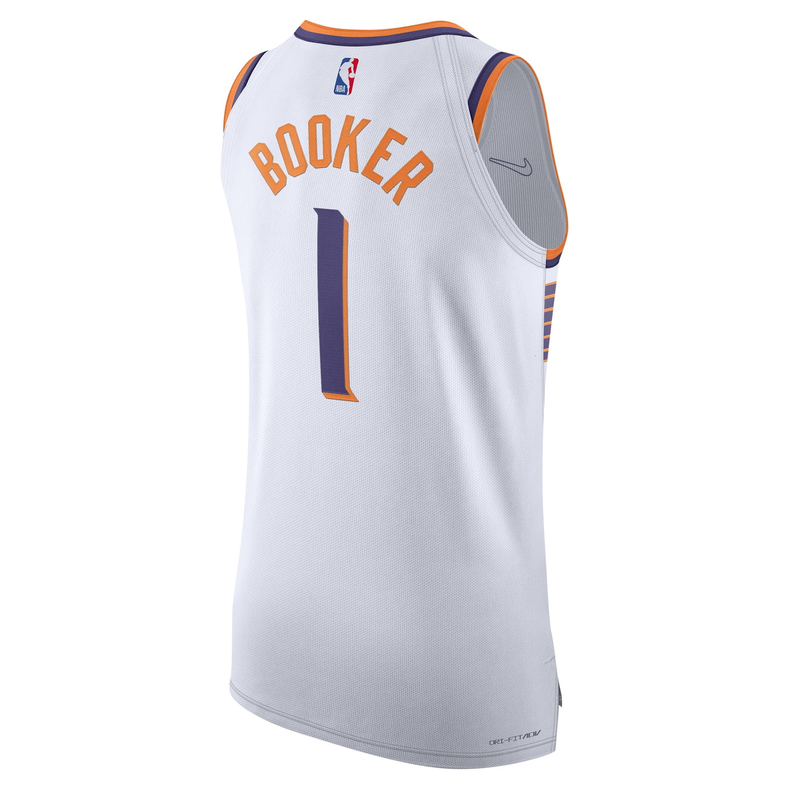 Devin Booker Phoenix Suns Pro Cut Jersey Association Edition White - back view