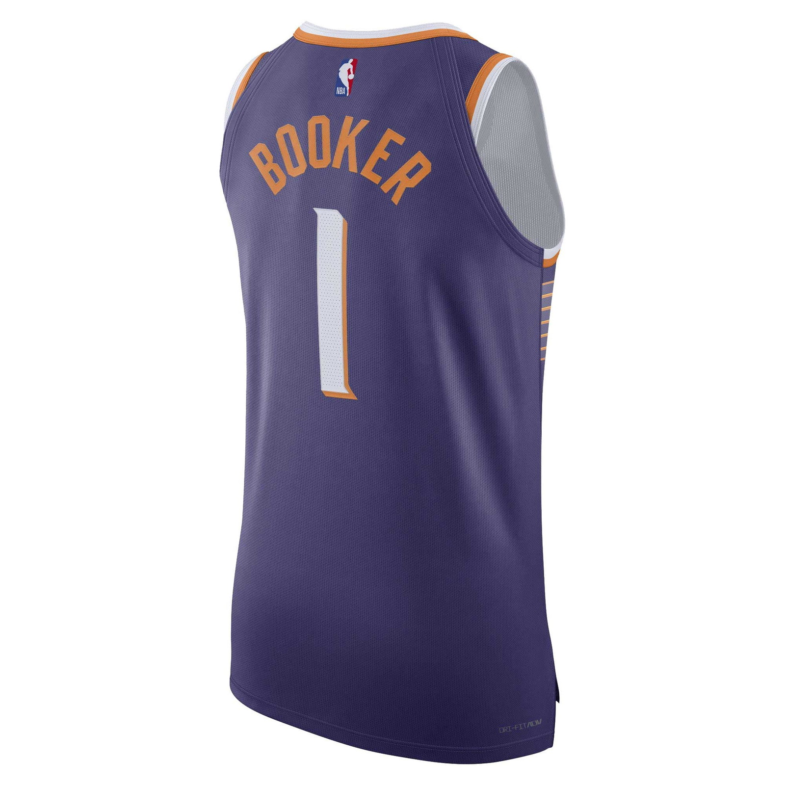 Devin Booker Phoenix Suns Pro Cut Jersey Icon Edition Purple - back view