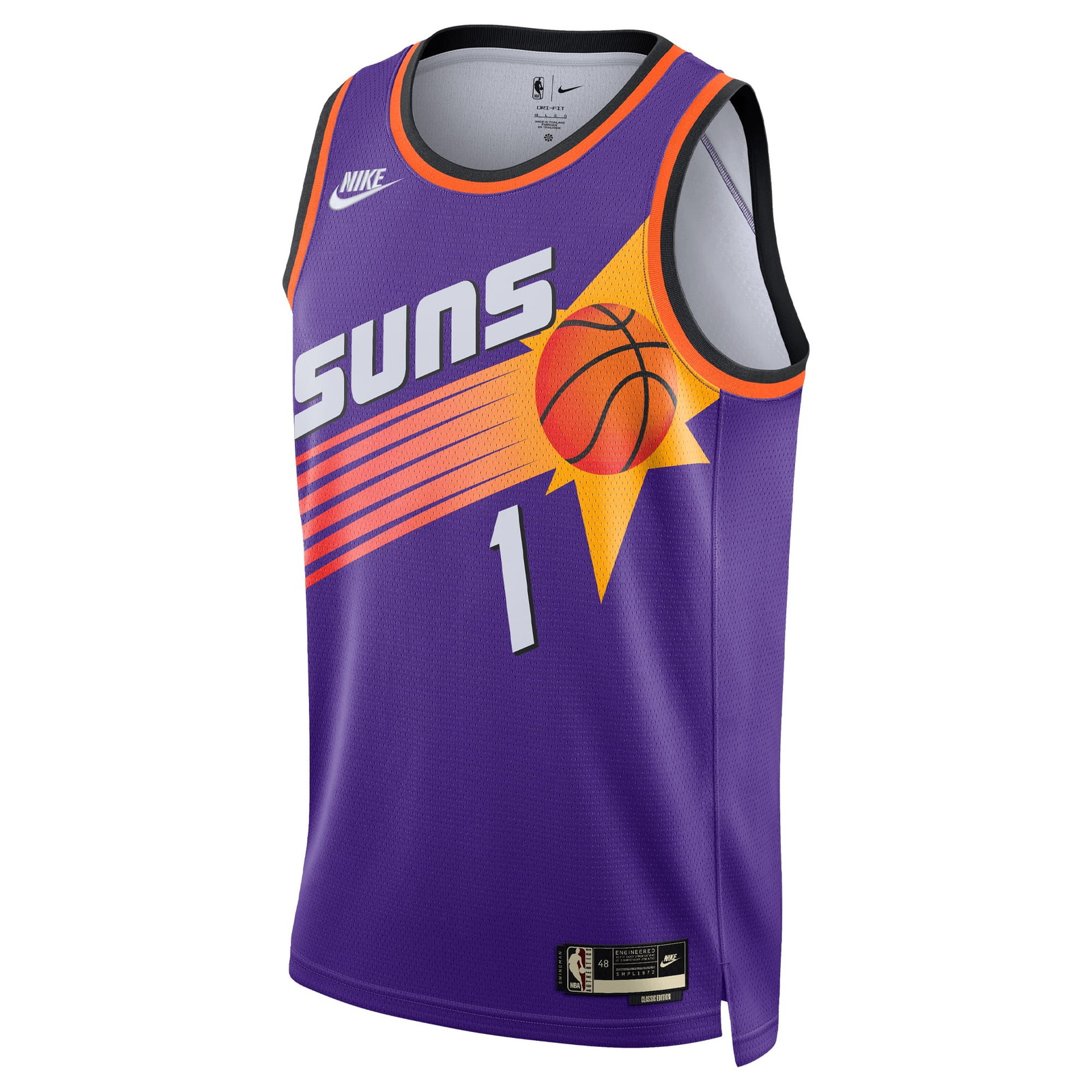 Devin Booker Phoenix Suns Swingman Jersey Classic Edition Purple - front view