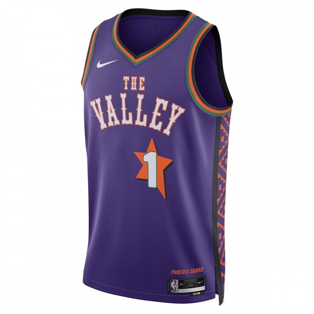 Devin Booker Phoenix Suns Unisex 2024/25 Swingman Player Jersey City Edition - second front view