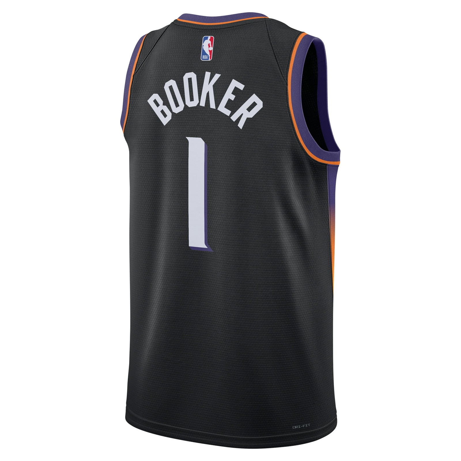 Devin Booker Phoenix Suns Unisex Swingman Jersey Statement Edition Black - back view