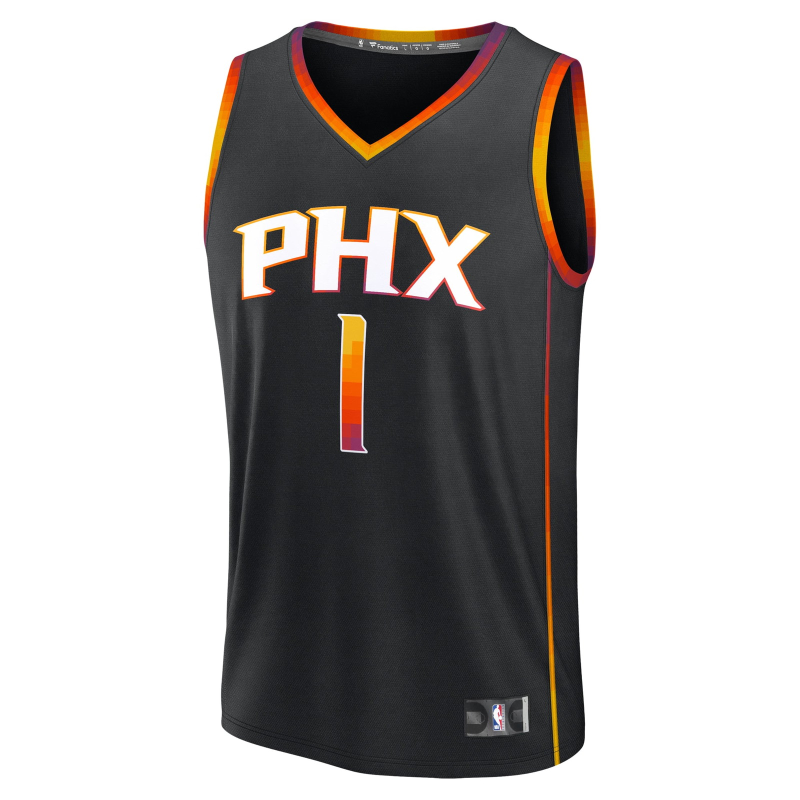 Devin Booker Phoenix Suns Youth Fast Break Fan Version Player Jersey Statement Edition - front view