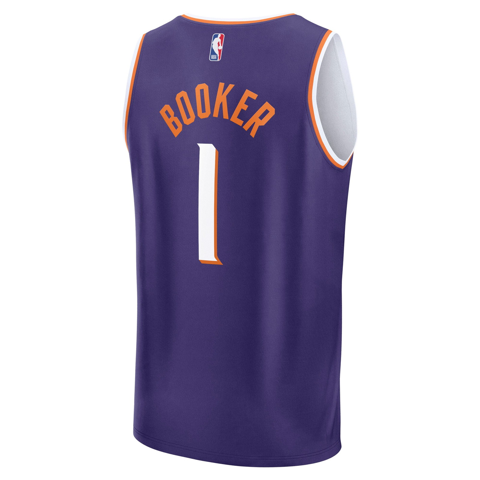 Devin Booker Phoenix Suns Youth Fast Break Player Jersey Icon Edition Purple - back view