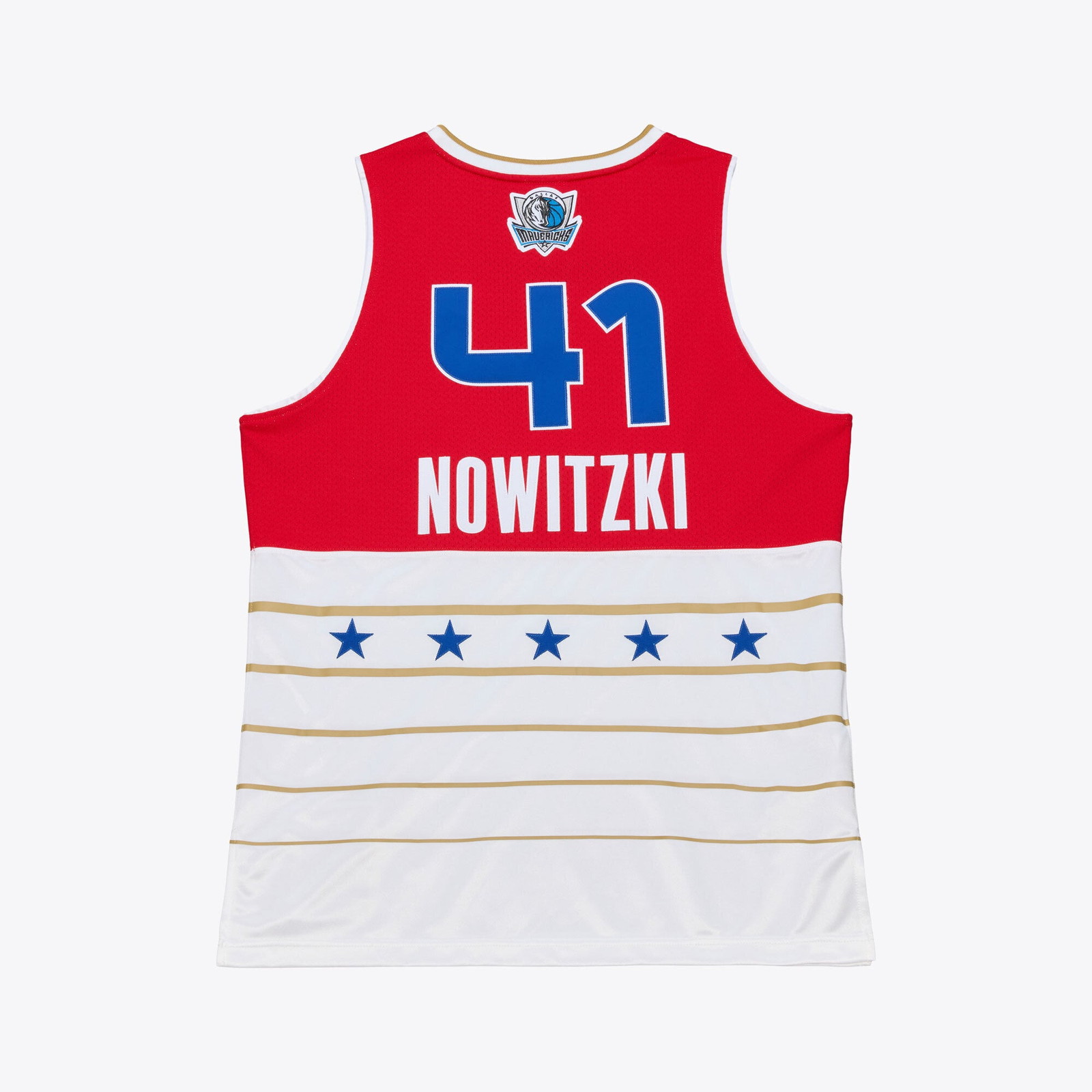 Dirk Nowitzki 2006 NBA All-Star Game Pro Cut Jersey Red/White - front view