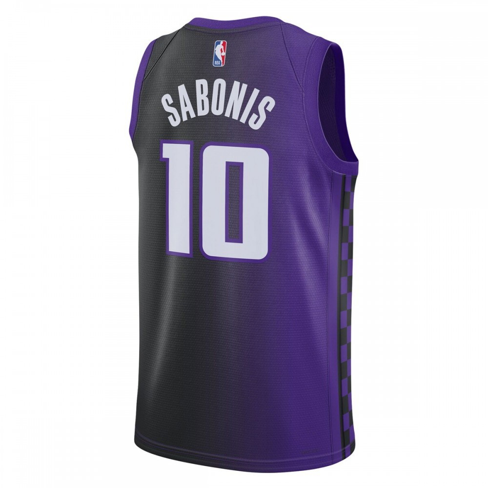 Domantas Sabonis Sacramento Kings Unisex Swingman Jersey Statement Edition Purple - back view