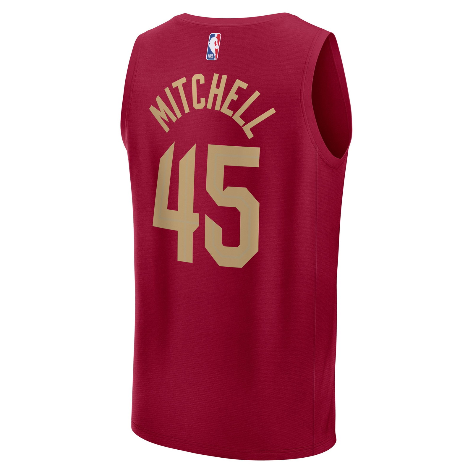 Donovan Mitchell Cleveland Cavaliers Fast Break Fan Version Player Jersey Icon Edition - back view