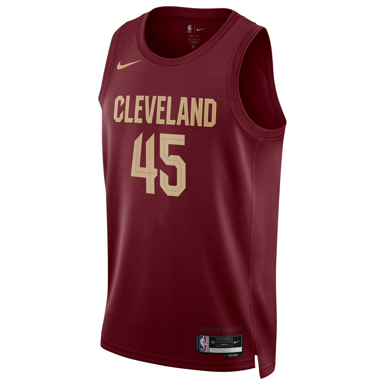 Donovan Mitchell Cleveland Cavaliers Unisex Swingman Jersey Icon Edition Wine - front view