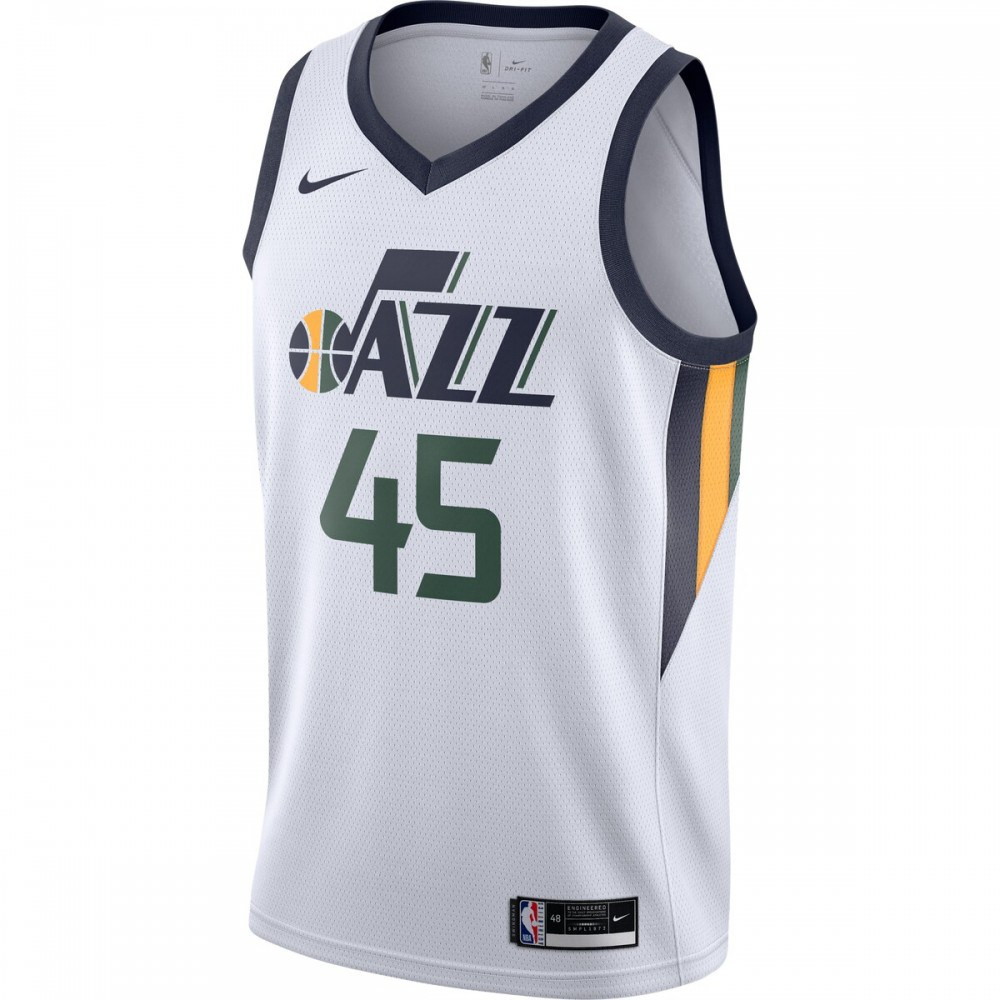 Donovan Mitchell Utah Jazz 2020/21 Swingman Jersey White Association Edition - second front view