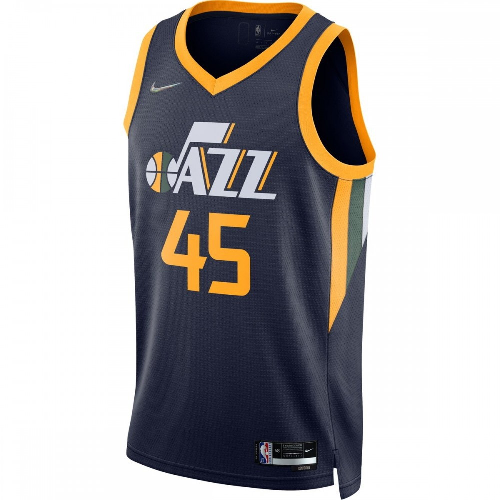 Donovan Mitchell Utah Jazz 2021/22 Diamond Swingman Jersey Icon Edition Navy - second front view
