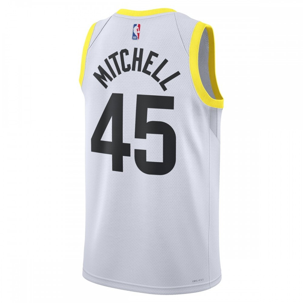 Donovan Mitchell Utah Jazz Unisex 2022/23 Swingman Jersey Icon Edition White - back view