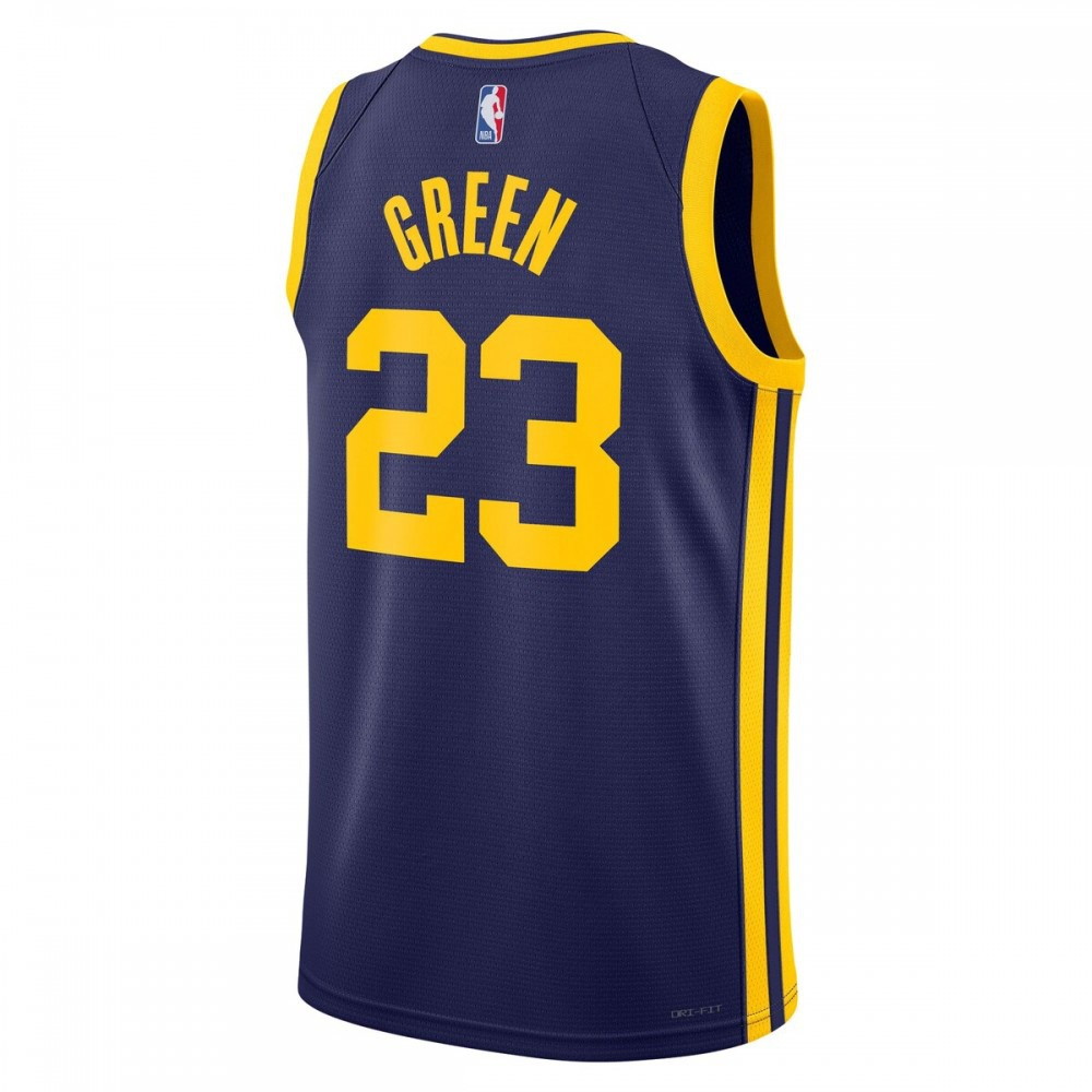 Draymond Green Golden State Warriors 2022/23 Statement Edition Swingman Jersey Navy - back view