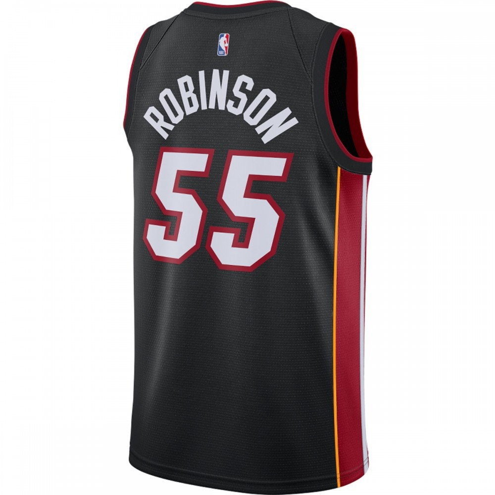 Duncan Robinson Miami Heat 2020/21 Swingman Jersey Black Icon Edition - back view
