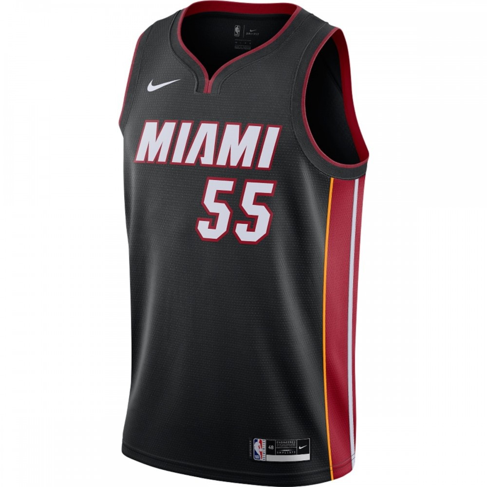 Duncan Robinson Miami Heat 2020/21 Swingman Jersey Black Icon Edition - second front view