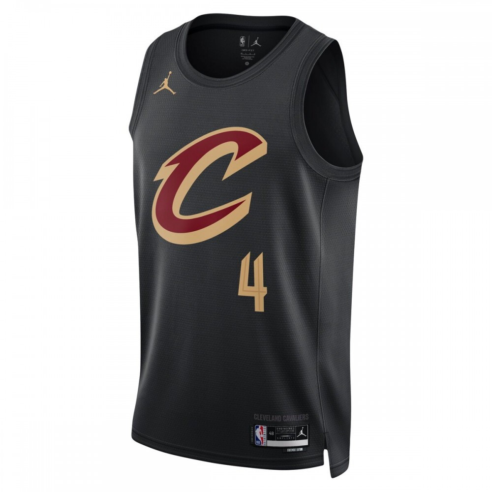 Evan Mobley Cleveland Cavaliers 2022/23 Statement Edition Swingman Jersey Black - second front view