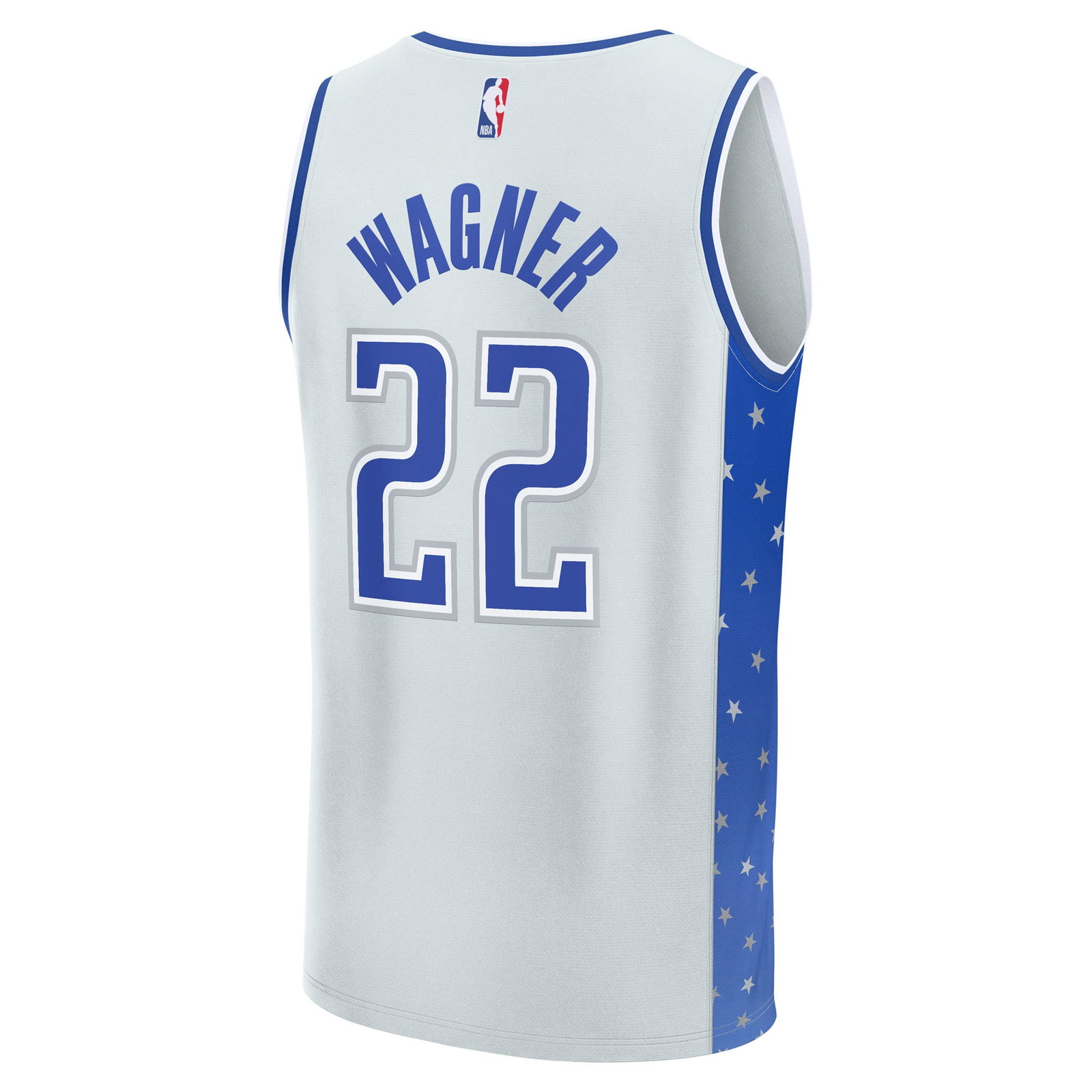 Franz Wagner Orlando Magic 2025/26 City Edition Fast Break Jersey Silver - back view