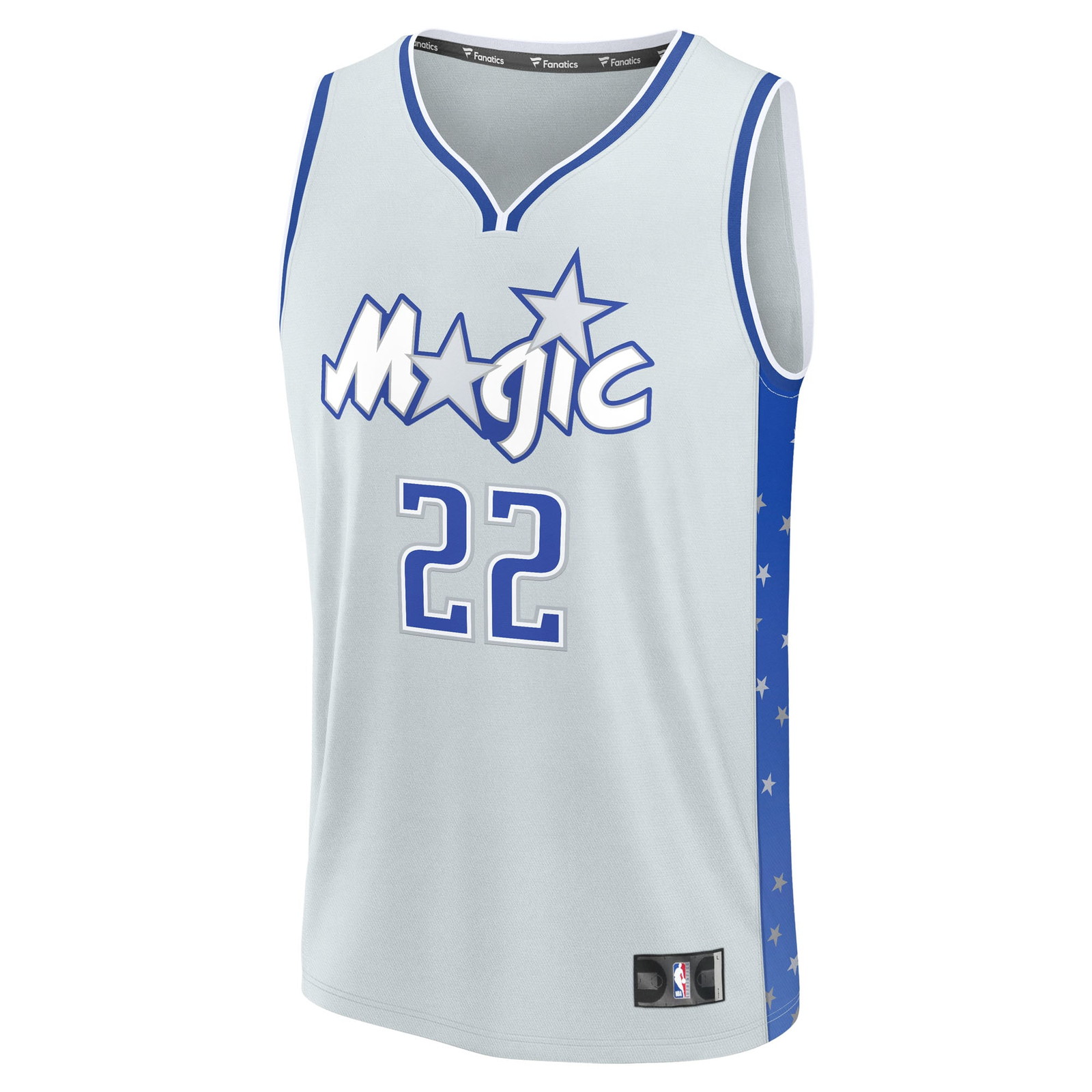 Franz Wagner Orlando Magic Youth 2025/26 City Edition Fast Break Jersey Silver - front view