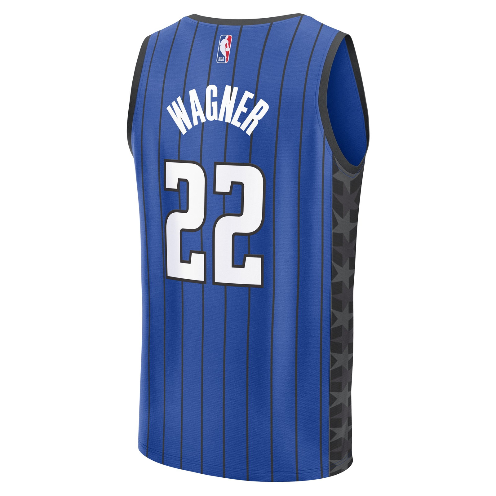Franz Wagner Orlando Magic Fast Break Fan Version Player Jersey Statement Edition Blue - back view