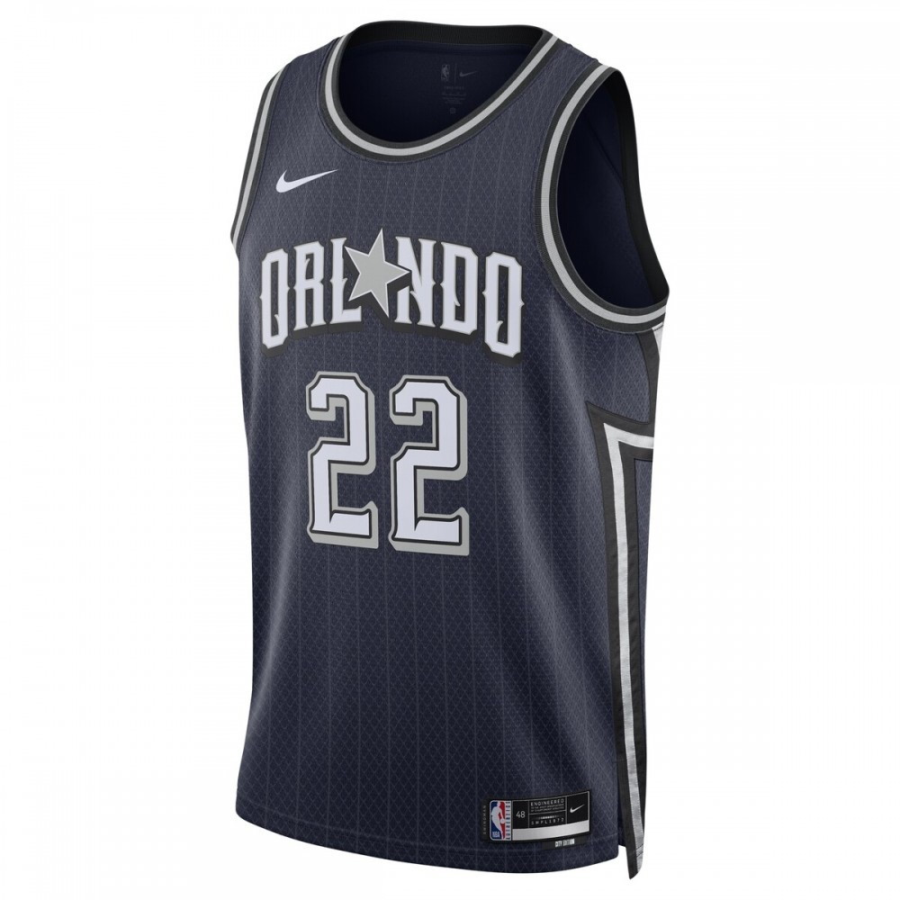 Franz Wagner Orlando Magic Unisex 2023/24 Swingman Jersey Navy City Edition - second front view
