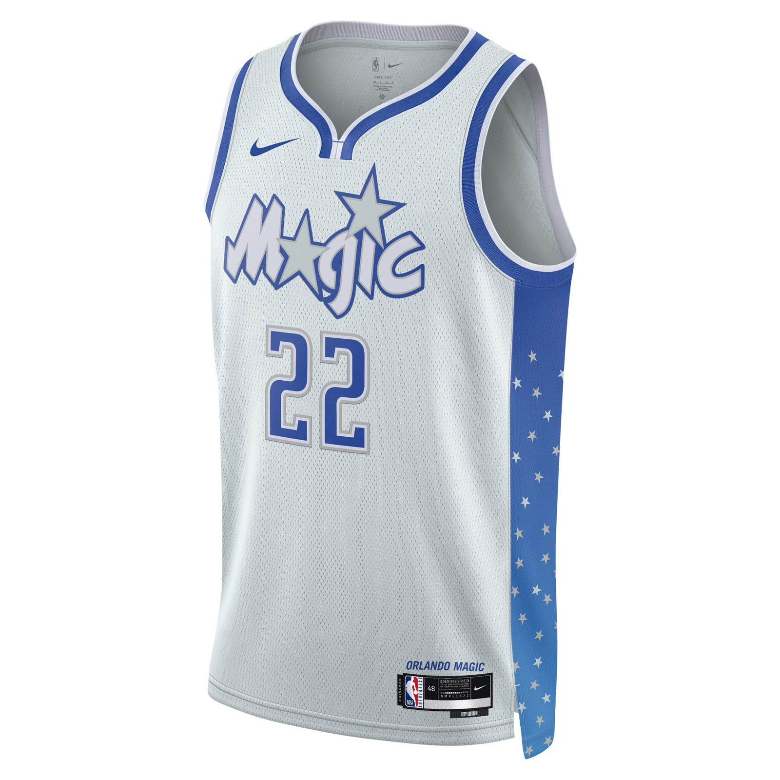 Franz Wagner Orlando Magic Unisex 2025/26 Swingman Jersey Silver City Edition - front view