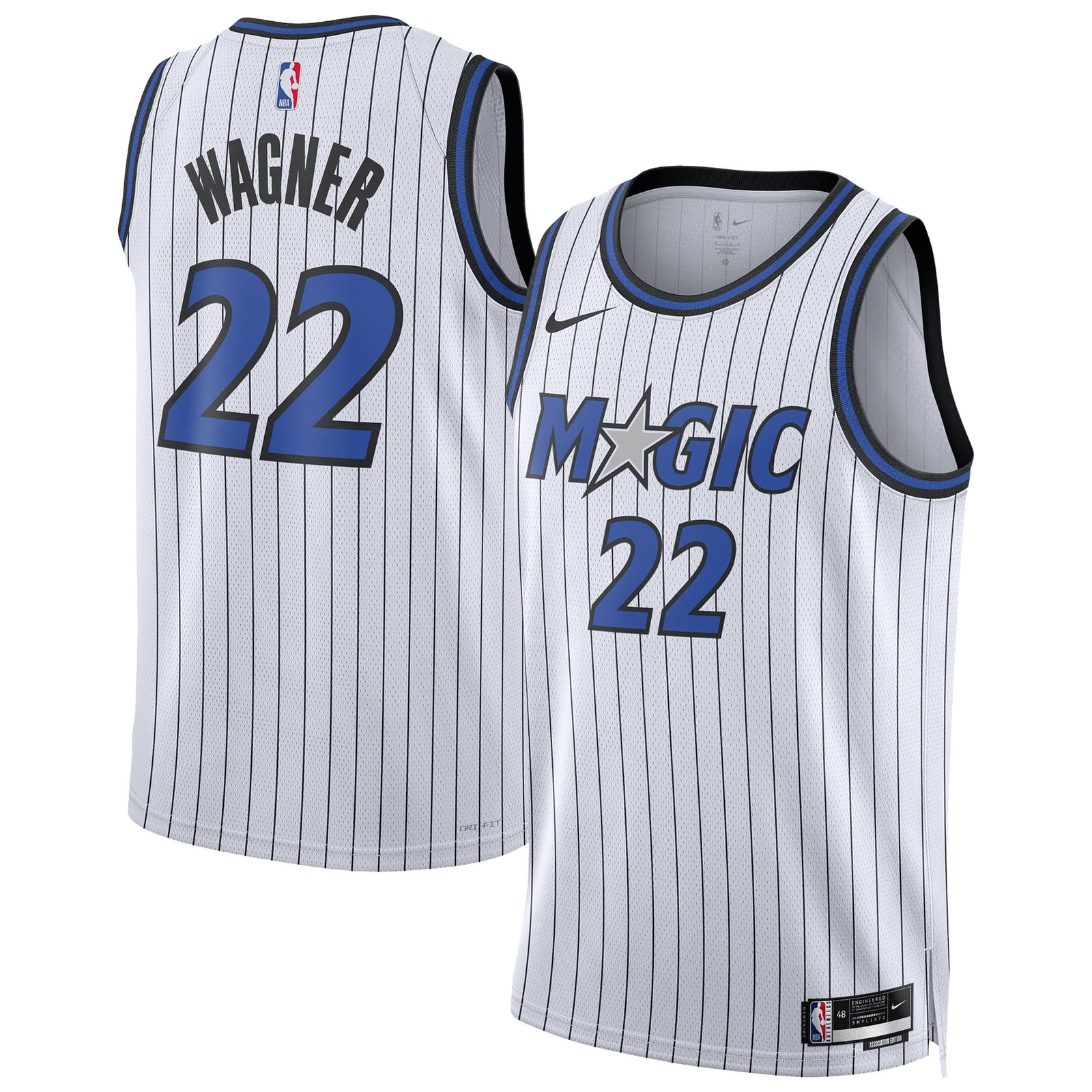 Franz Wagner Orlando Magic Unisex Swingman Player Jersey Association Edition - front and back view