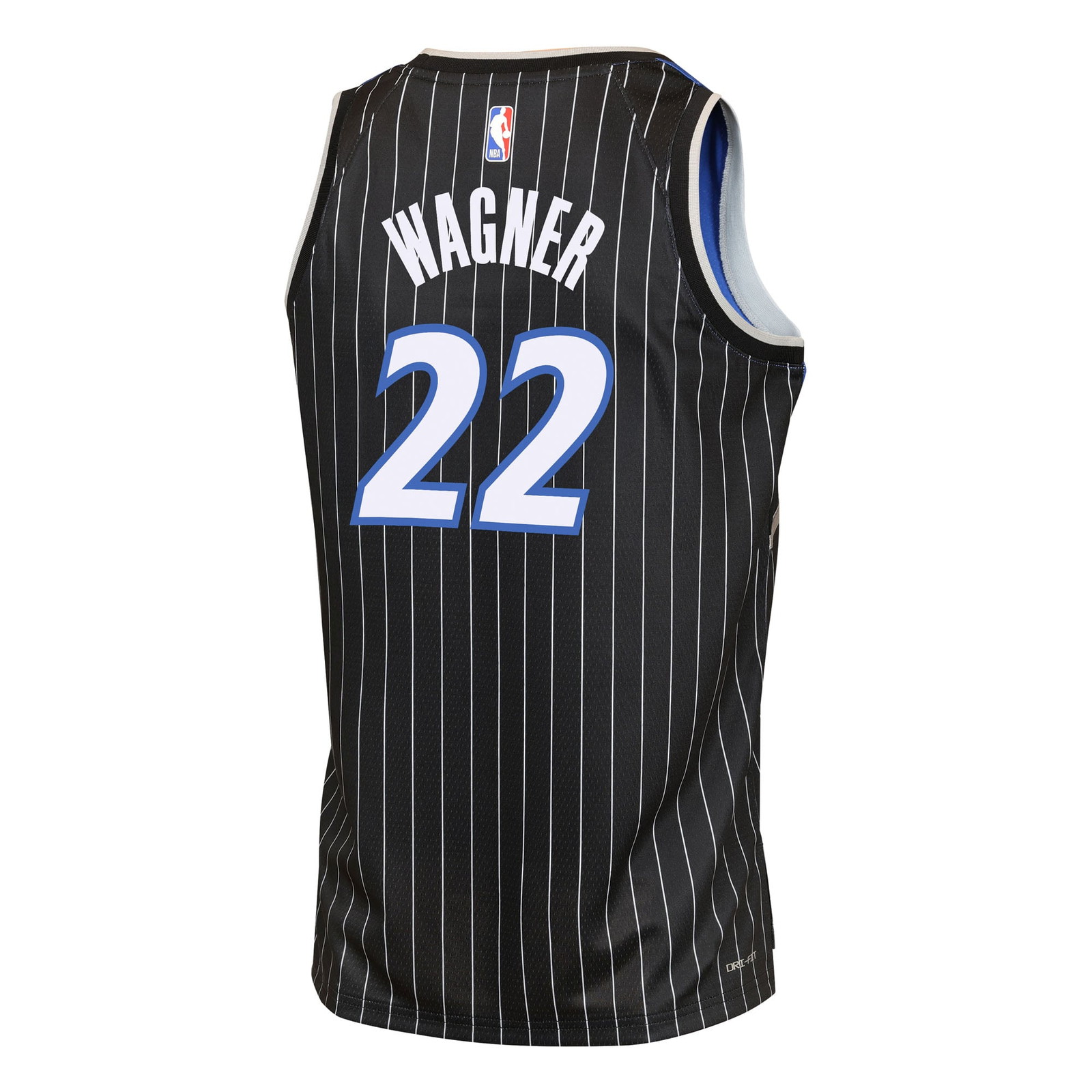 Franz Wagner Orlando Magic Youth Swingman Jersey Statement Edition Black - back view