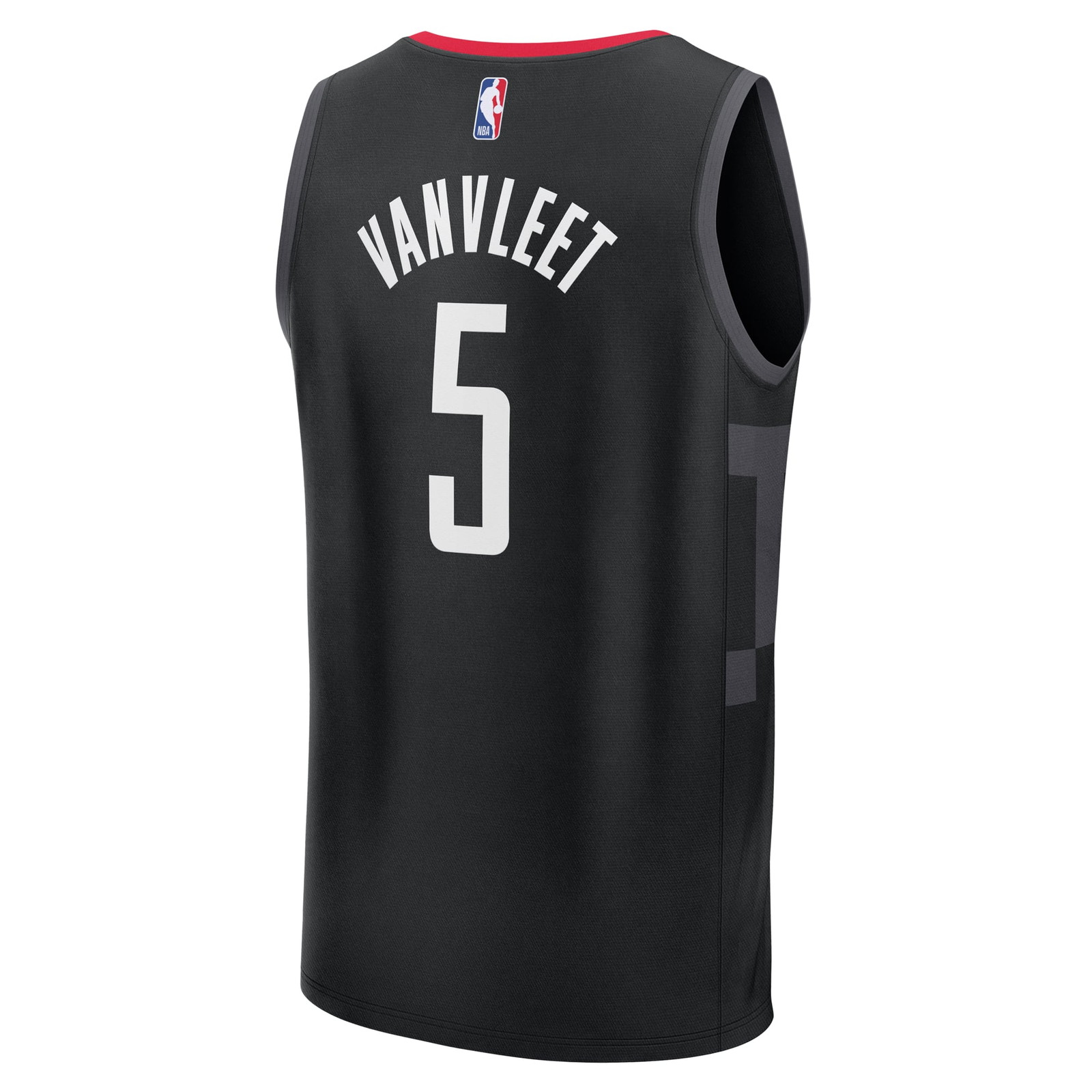 Fred VanVleet Houston Rockets Fast Break Fan Version Player Jersey Statement Edition - back view