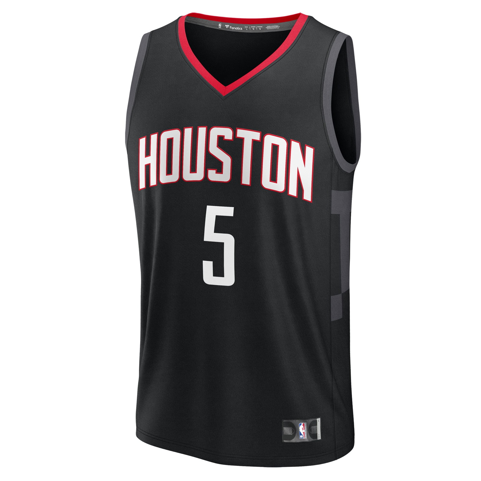Fred VanVleet Houston Rockets Fast Break Fan Version Player Jersey Statement Edition - front view