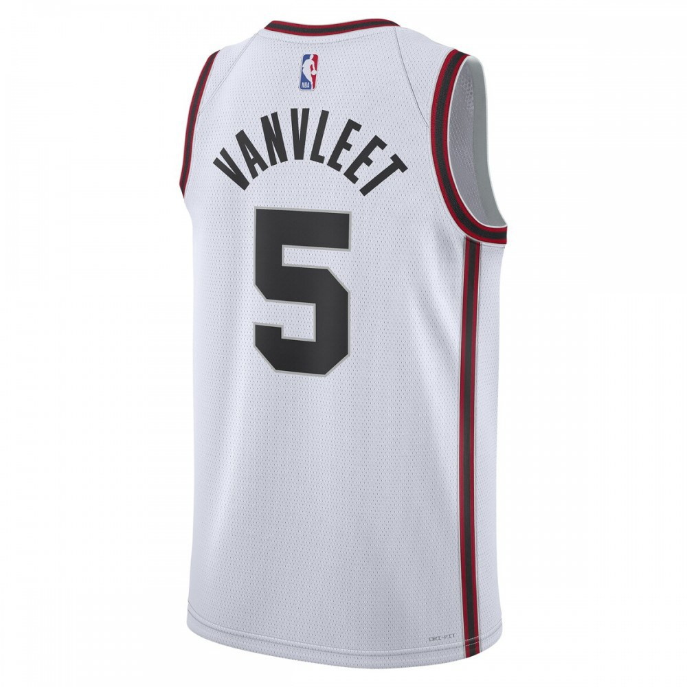 Fred VanVleet Houston Rockets Unisex 2024/25 Swingman Player Jersey City Edition White - back view