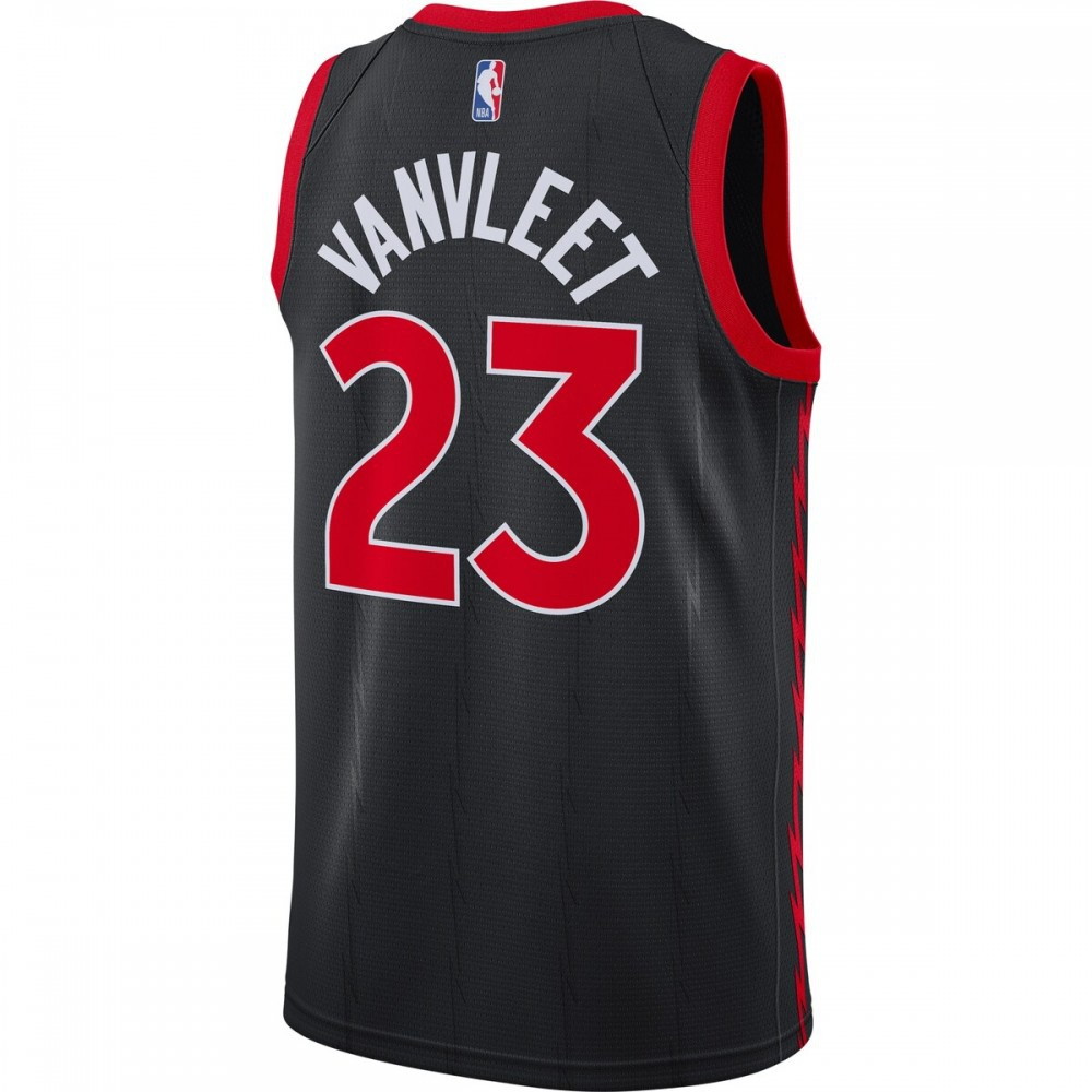Fred VanVleet Toronto Raptors 2020/21 Swingman Jersey Statement Edition Black - back view