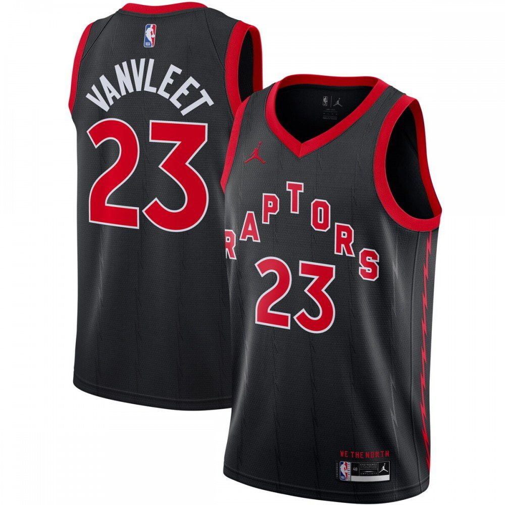 Fred VanVleet Toronto Raptors 2020/21 Swingman Jersey Statement Edition Black - front view