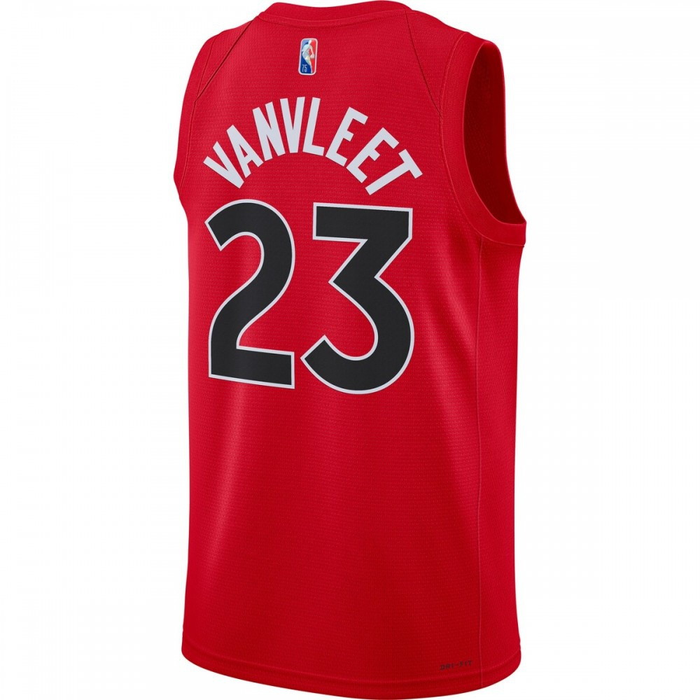 Fred VanVleet Toronto Raptors 2021/22 Diamond Swingman Jersey Icon Edition Red - back view