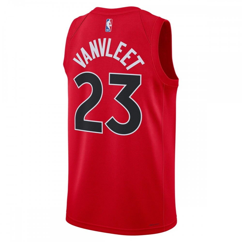 Fred VanVleet Toronto Raptors Unisex 2022/23 Swingman Jersey Icon Edition Red - back view