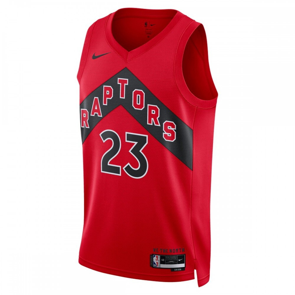 Fred VanVleet Toronto Raptors Unisex 2022/23 Swingman Jersey Icon Edition Red - second front view