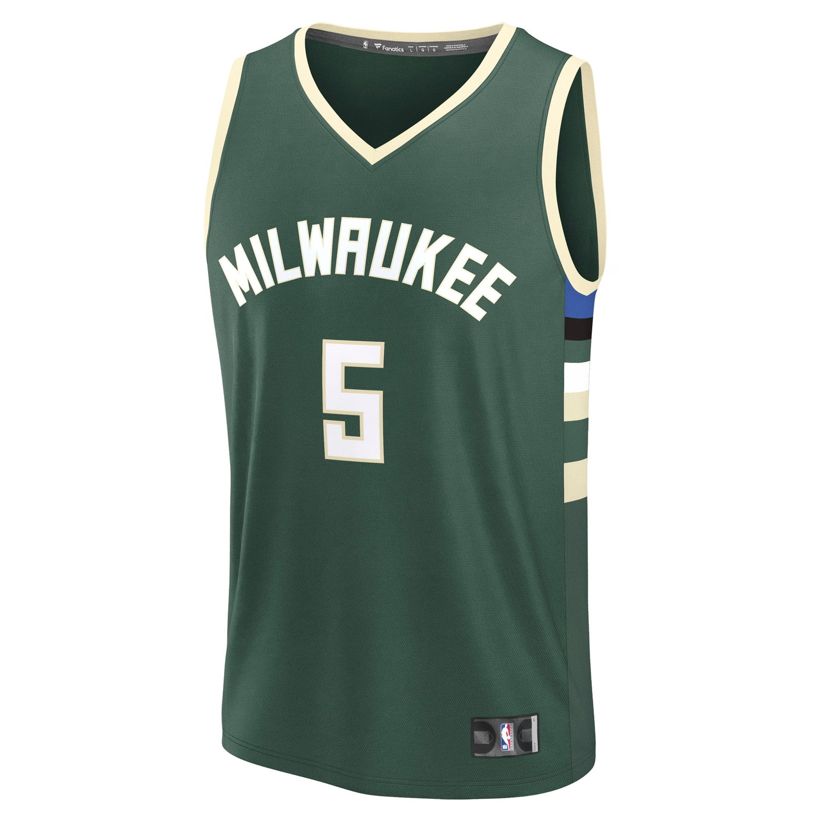 Gary Trent Jr. Milwaukee Bucks Fast Break Fan Version Player Jersey Icon Edition - front view