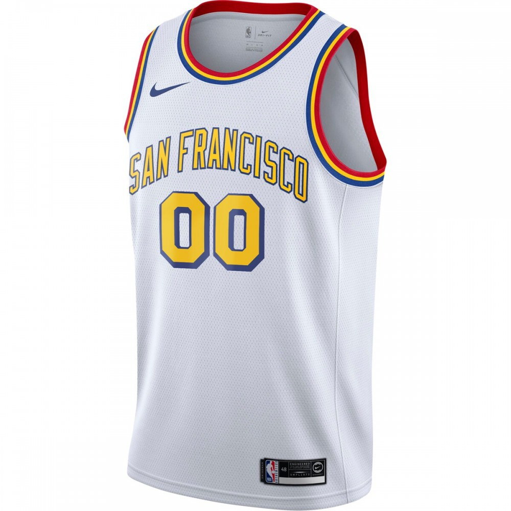 Golden State Warriors Unisex 2019/20 Custom Swingman Jersey White Classic - second front view