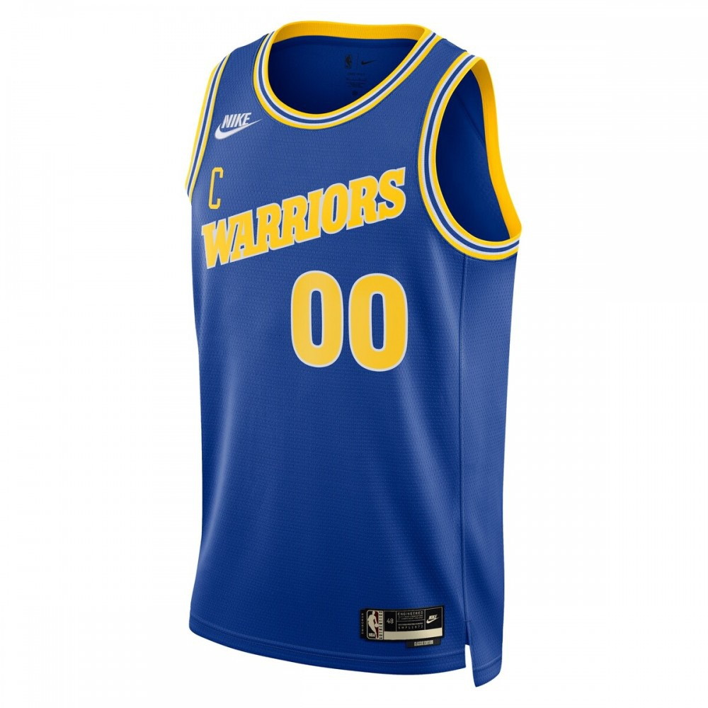 Golden State Warriors Unisex 2022/23 Custom Swingman Jersey Classic Edition Blue - second front view