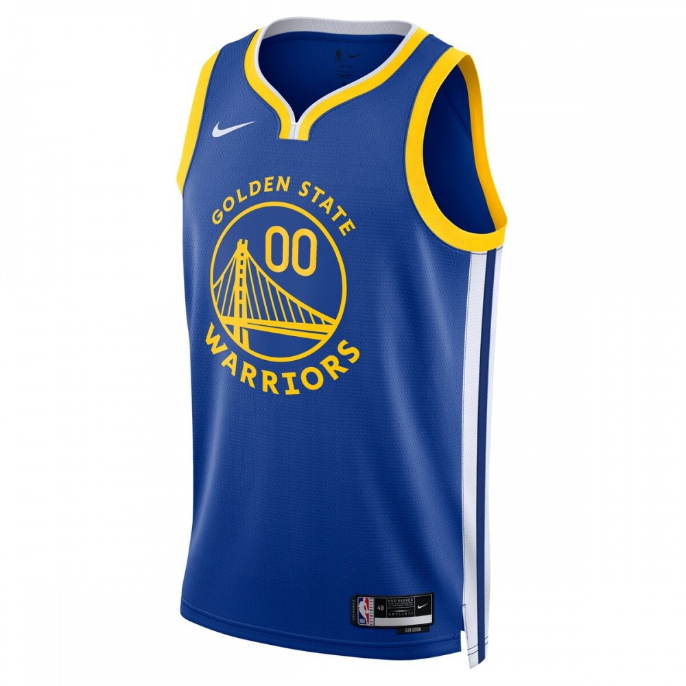 Golden State Warriors Unisex 2022/23 Swingman Custom Jersey Blue Icon Edition - second front view