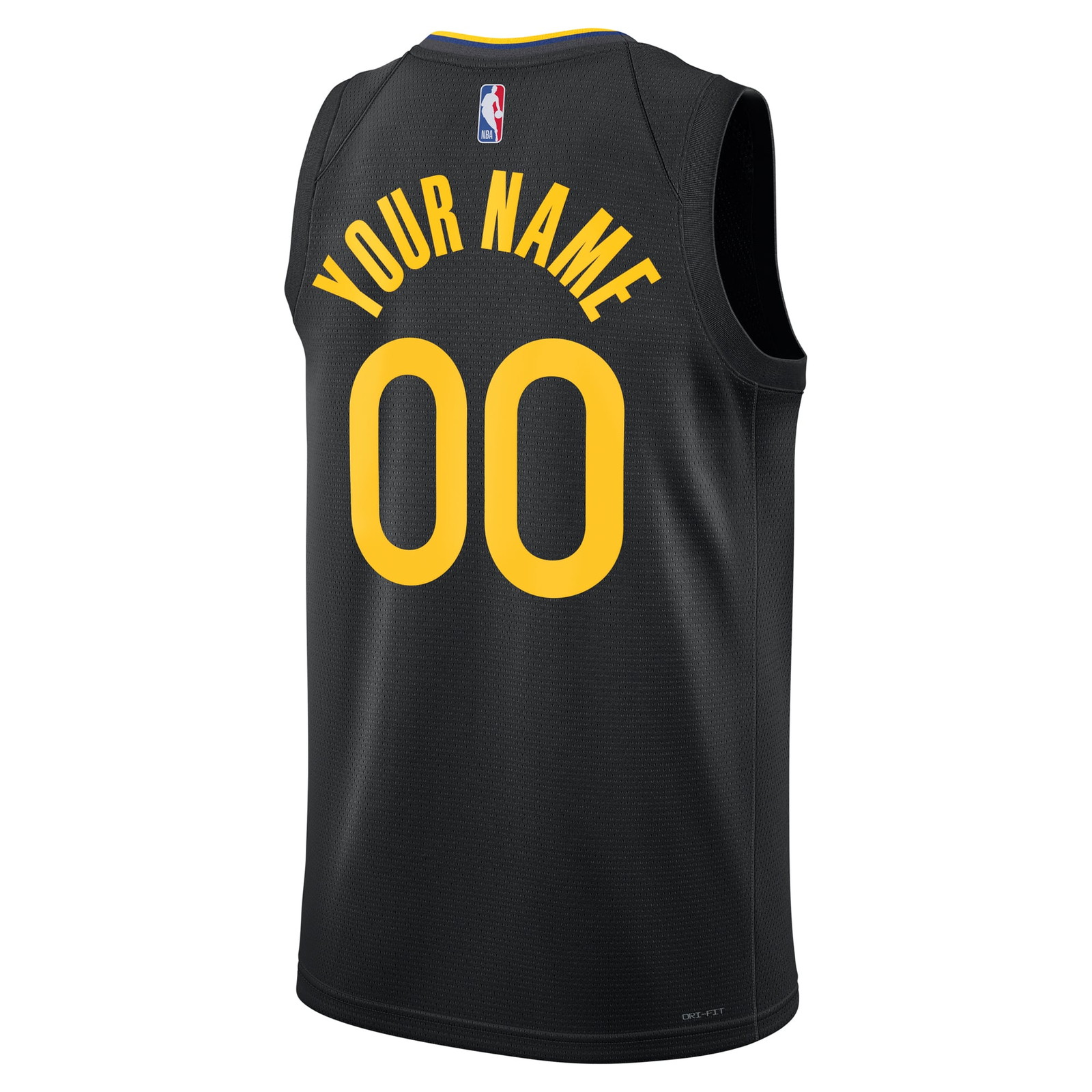 Golden State Warriors Unisex 2024/25 Custom Swingman Jersey Statement Edition Black - back view