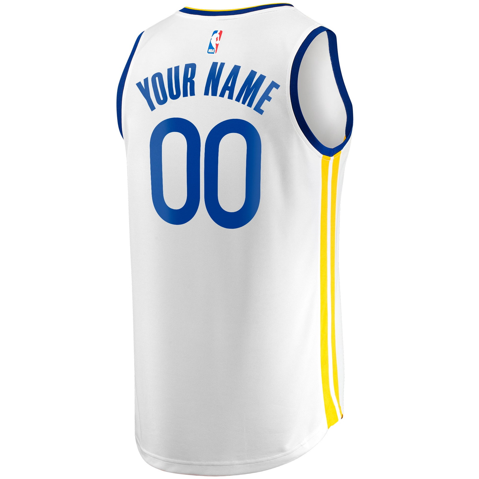 Golden State Warriors Youth Fast Break Fan Version Custom Jersey Association Edition - back view