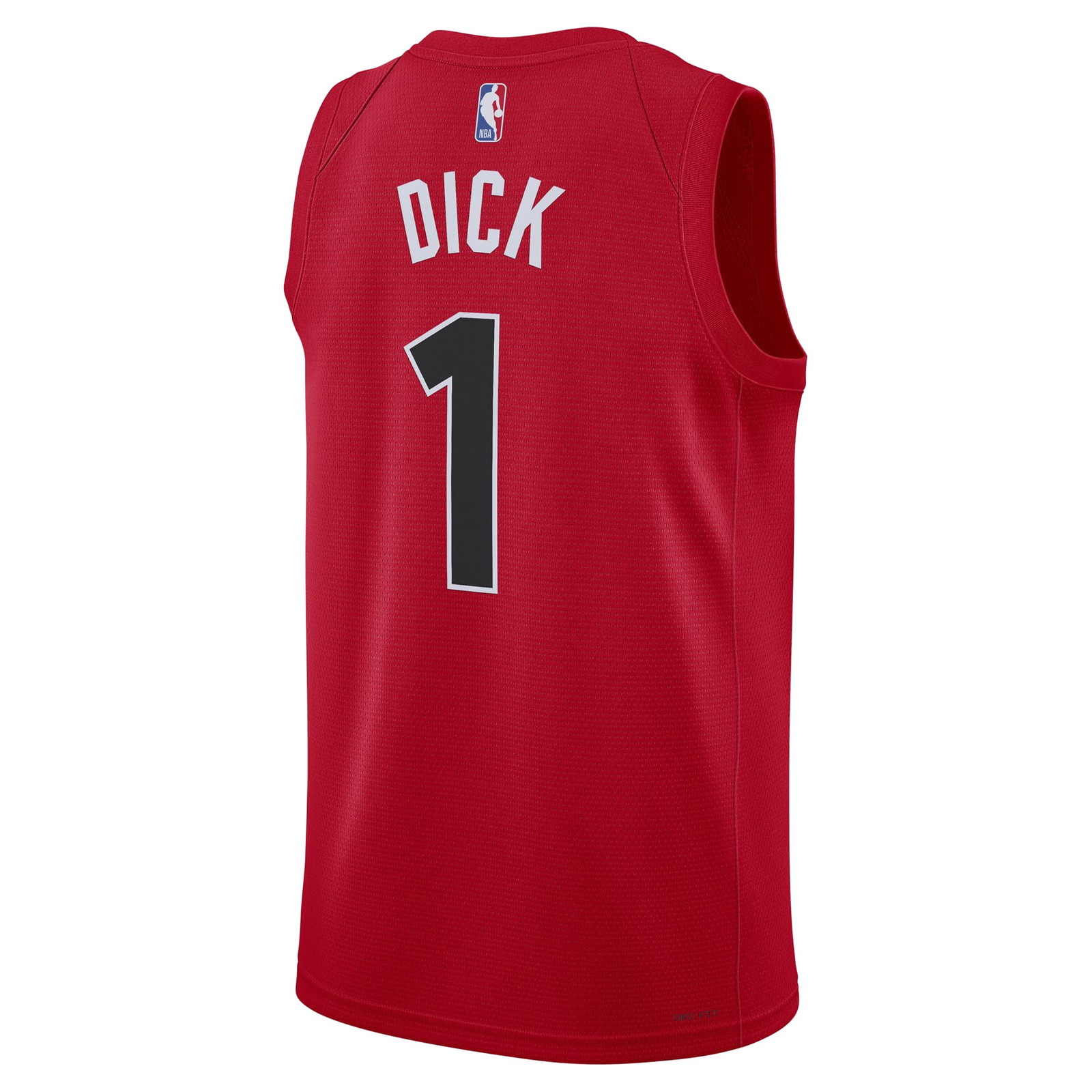 Gradey Dick Toronto Raptors Unisex Swingman Player Jersey Icon Edition Red - back view