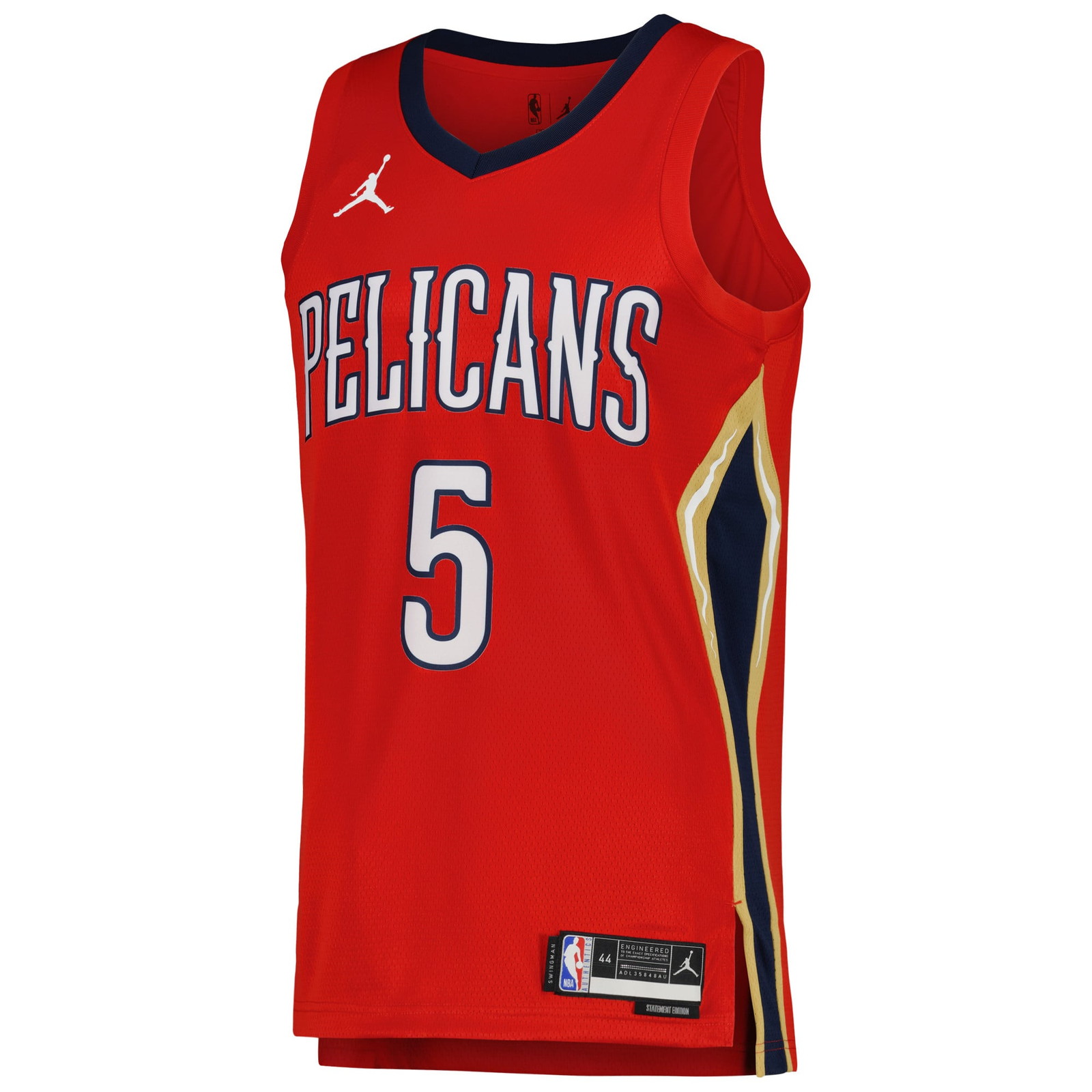 Herbert Jones New Orleans Pelicans Unisex Swingman Jersey Statement Edition Red - front view
